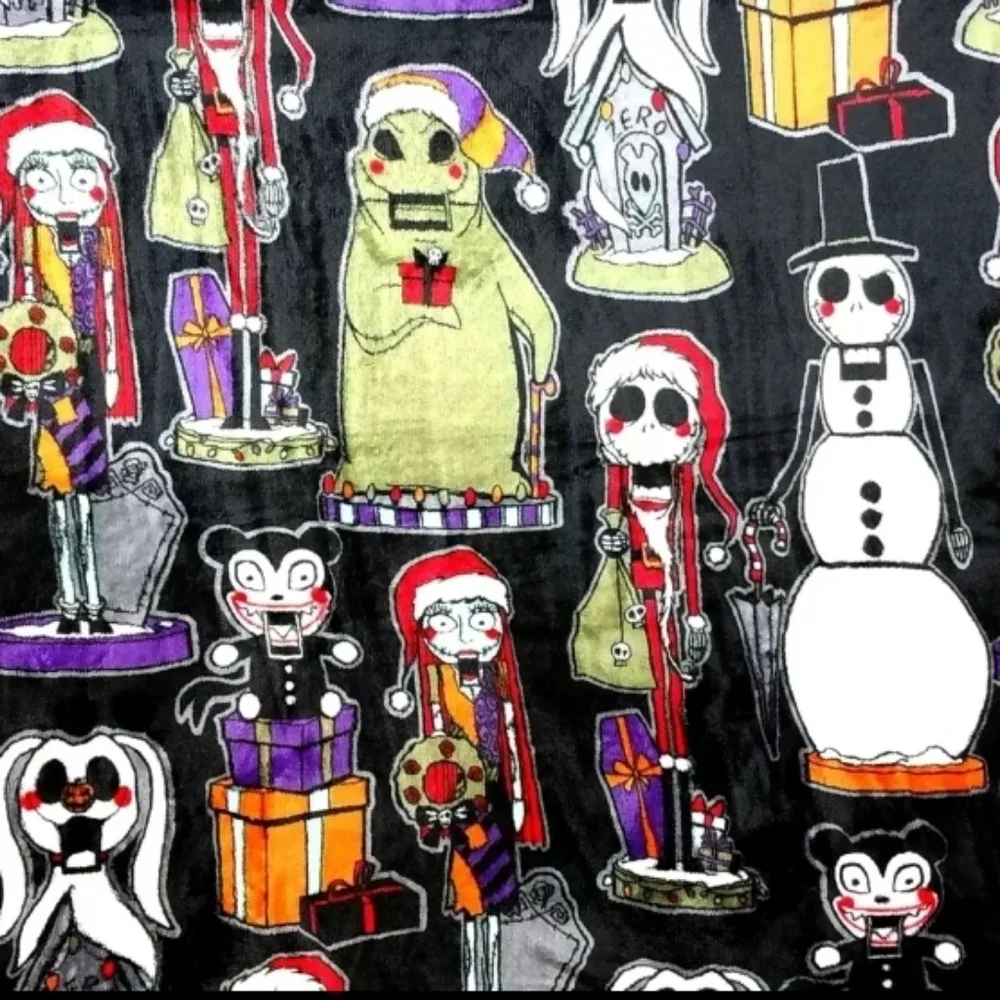 Disney Nightmare Before Christmas Plush Throw Blanket 5x6 NWT Jack Skellington